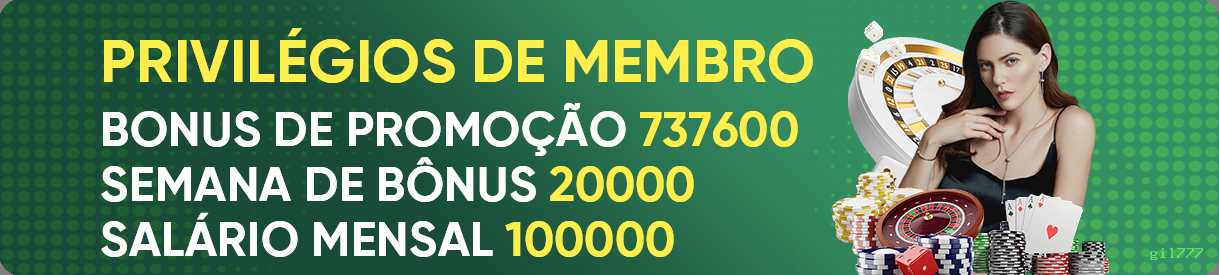 Bônus e prêmios gil777